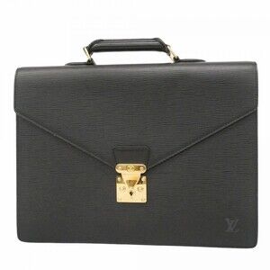 Louis Vuitton Epi Leather Servier Bag M54422 Noir Men's